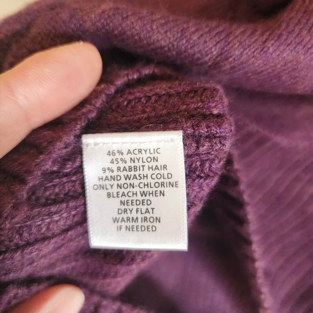LOFT Rich Plum Cowl Neck Sweater